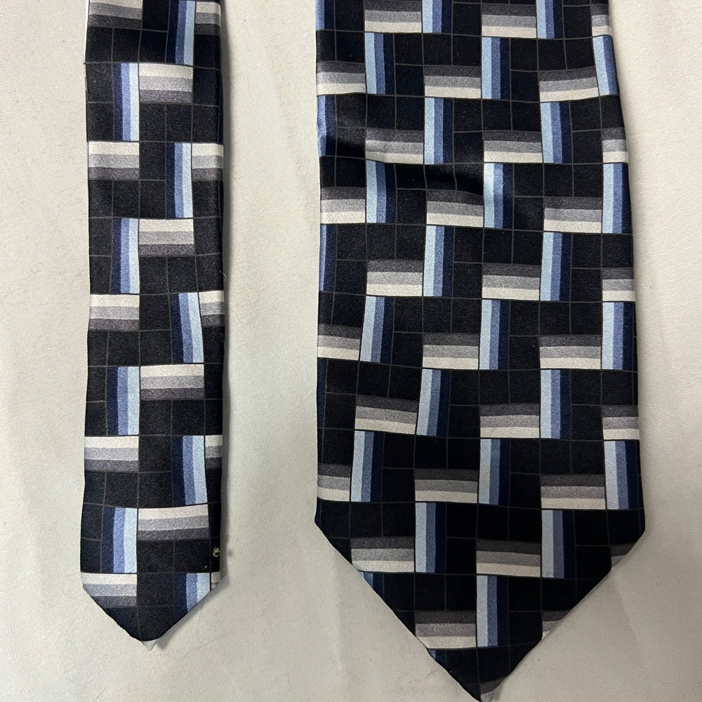 Croft & Barrow Silk Geometric Pattern Classic Neck Tie Men's Classic 4" Business